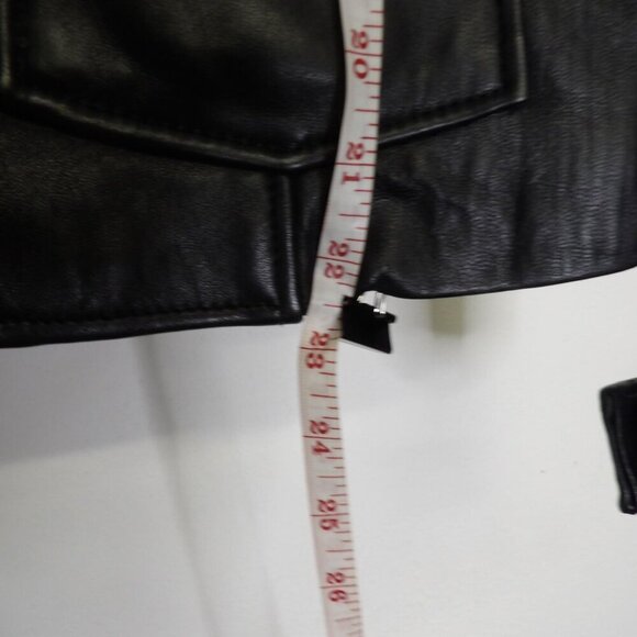 Genuine Leather Mark Alan Black Jacket. Size L - Picture 13 of 15